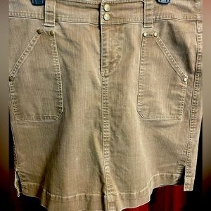 Kühl Light Olive Denim Skirt